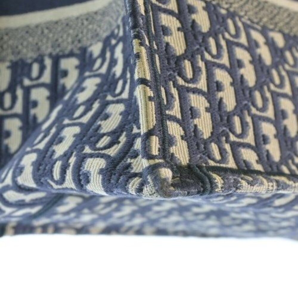 ★SOLD★ Dior Tote Beige Navy Blue - Picture 8 of 13